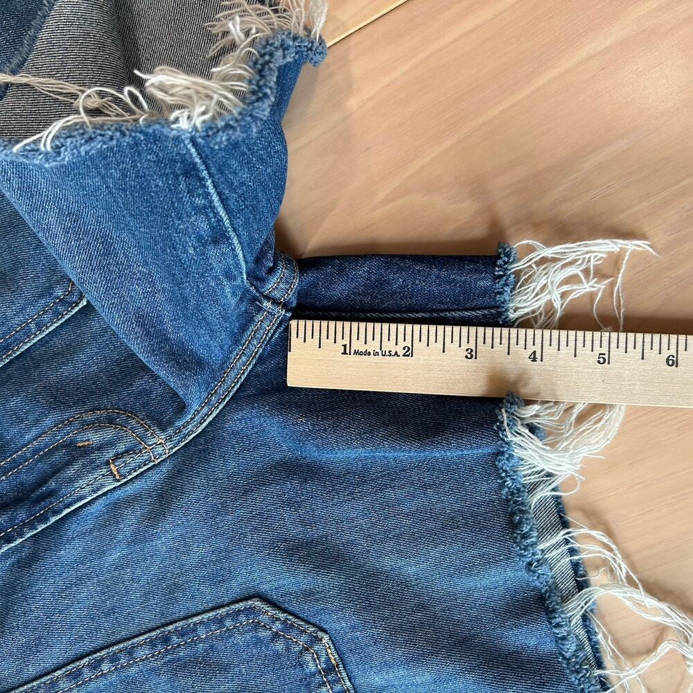 Mother Yhe Patch Rambler Rolled Shorts in Globe Trotter Women’s 26 - Picture 7 of 8